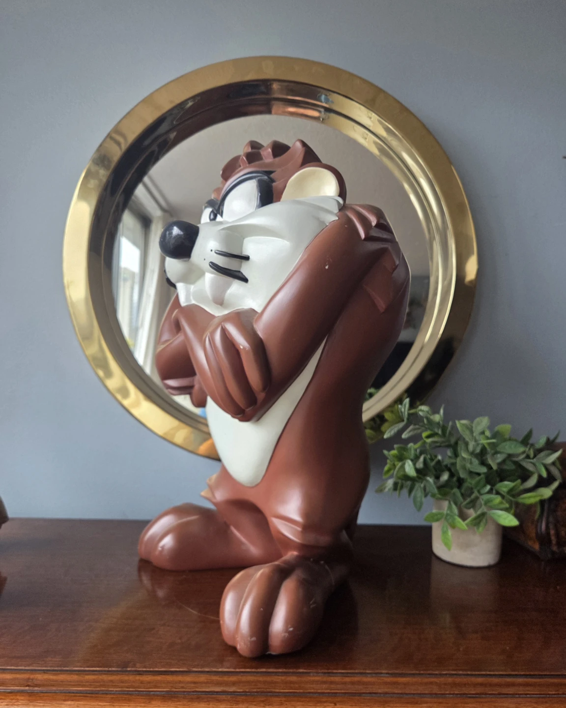 Vintage Large (18") Taz Tasmanian Devil Office WB Figurine - photo 2