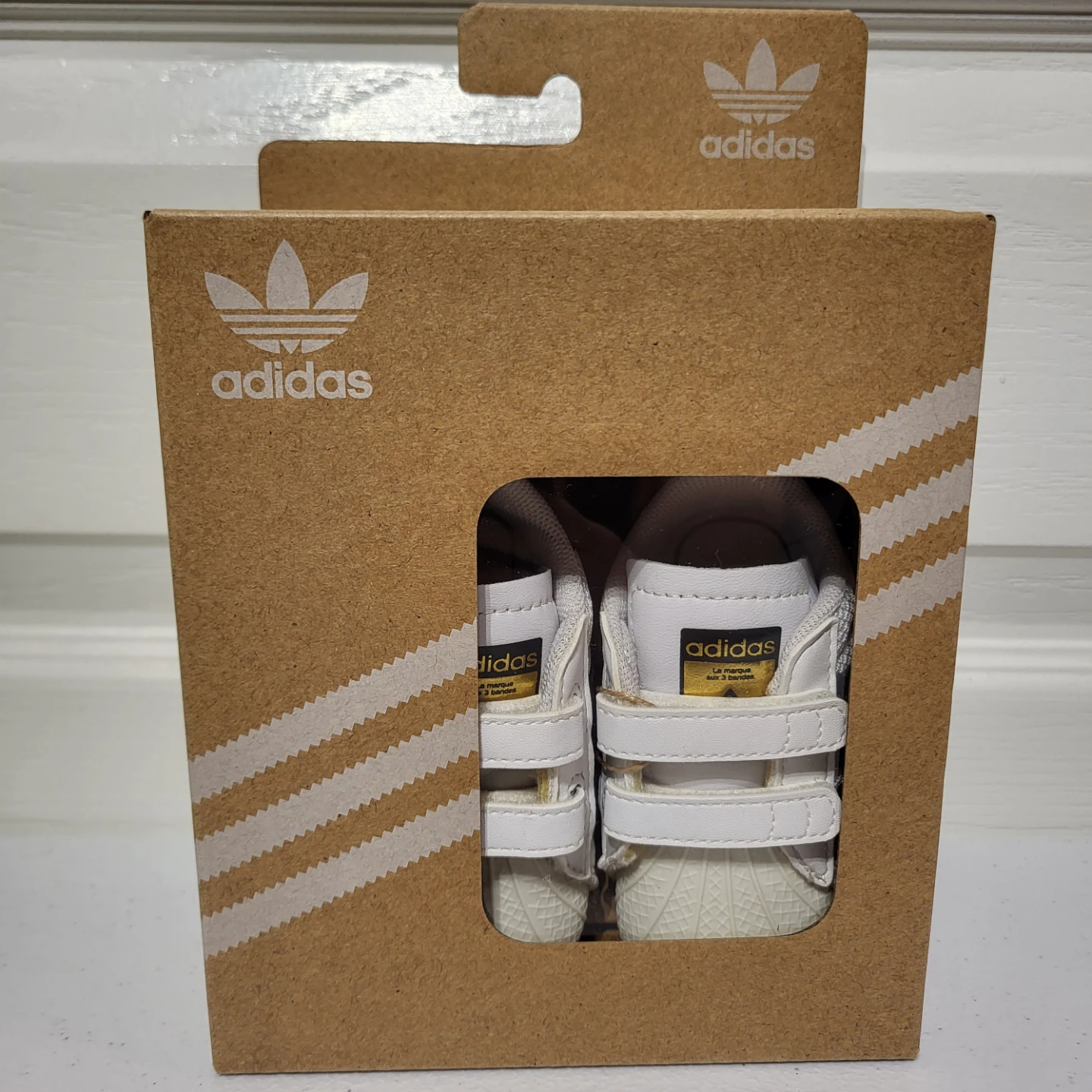 Adidas Superstar Crib Shoes Size 1K - photo 5