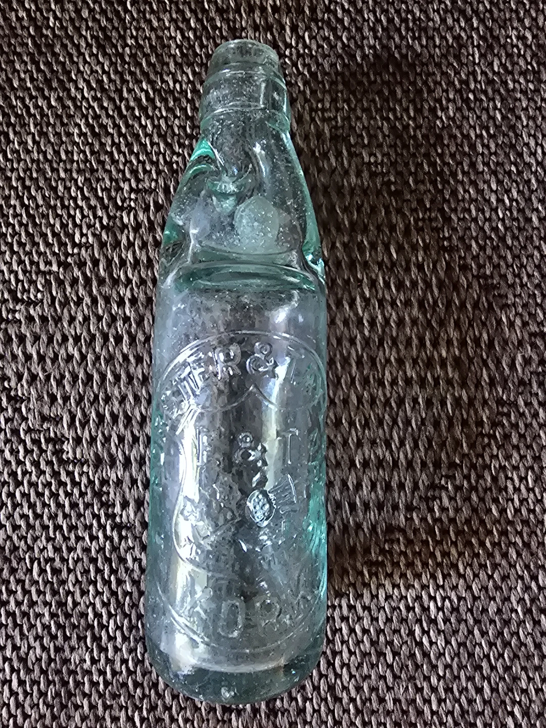 Vintage Codd-Neck Glass Bottle - photo 2