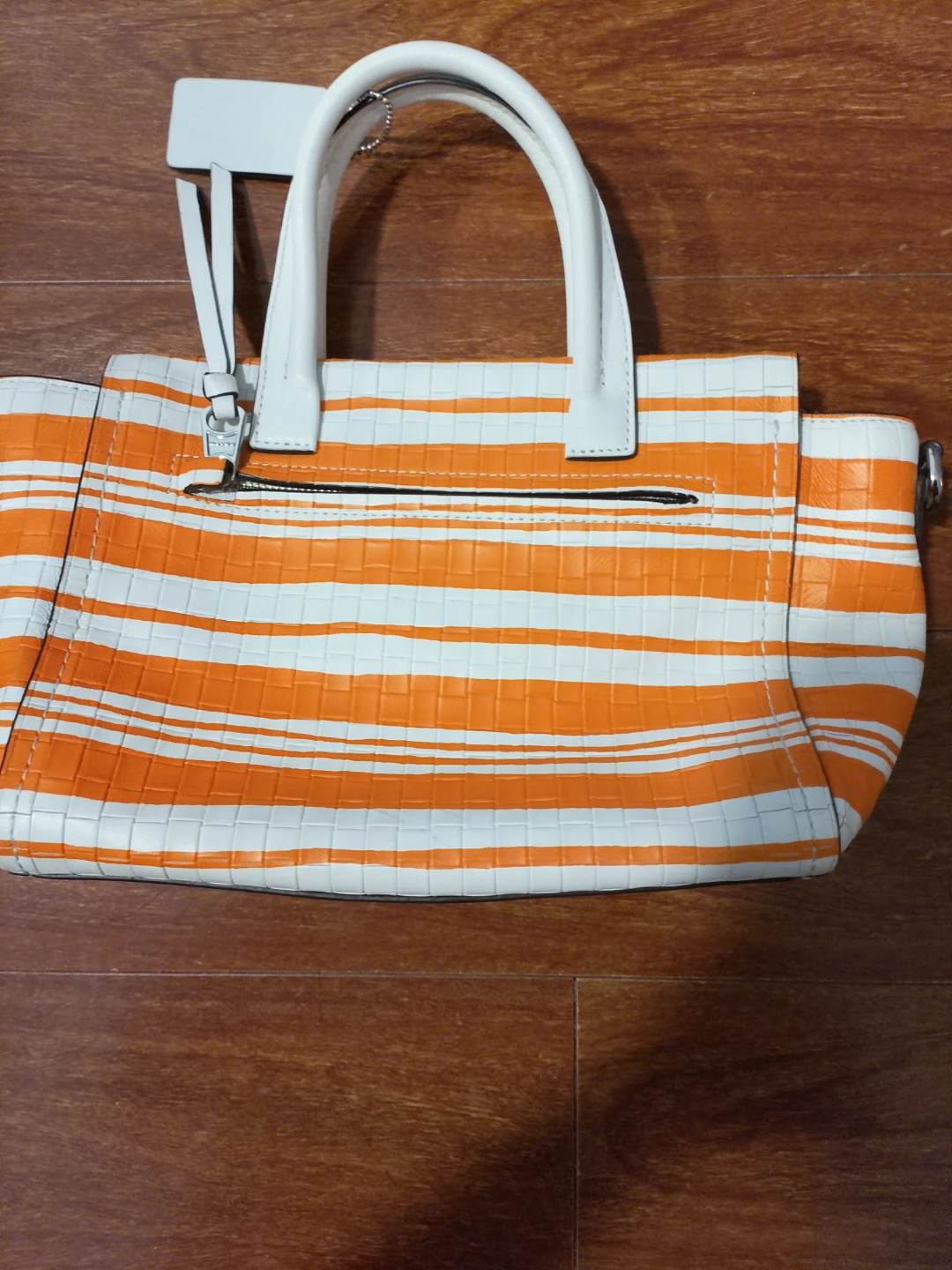 Authentic Y2K Coach Bleecker Embossed woven leather mini Riley - photo 2