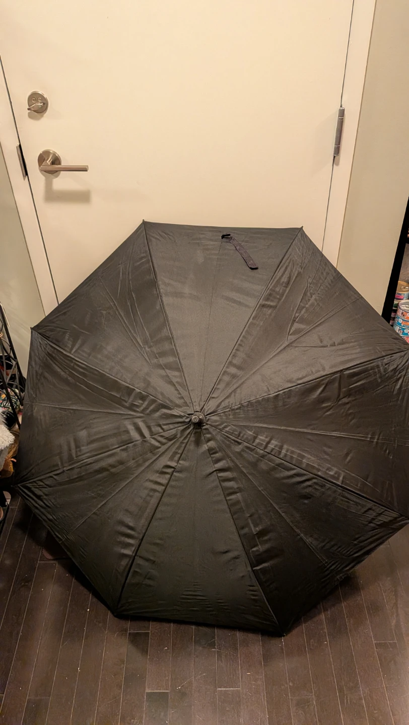 Large Black Rain Umbrella