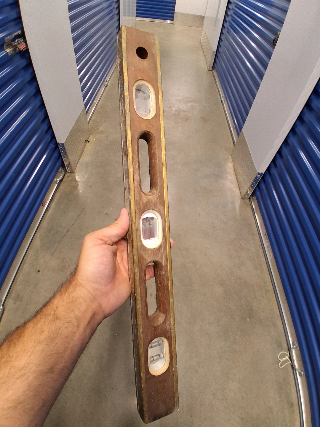 Vintage Dasco Pro Wood and Brass Level