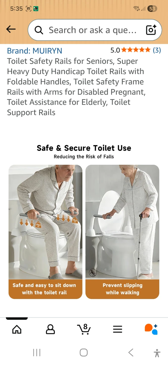 MUIRYN Toilet Safety Rail - photo 3