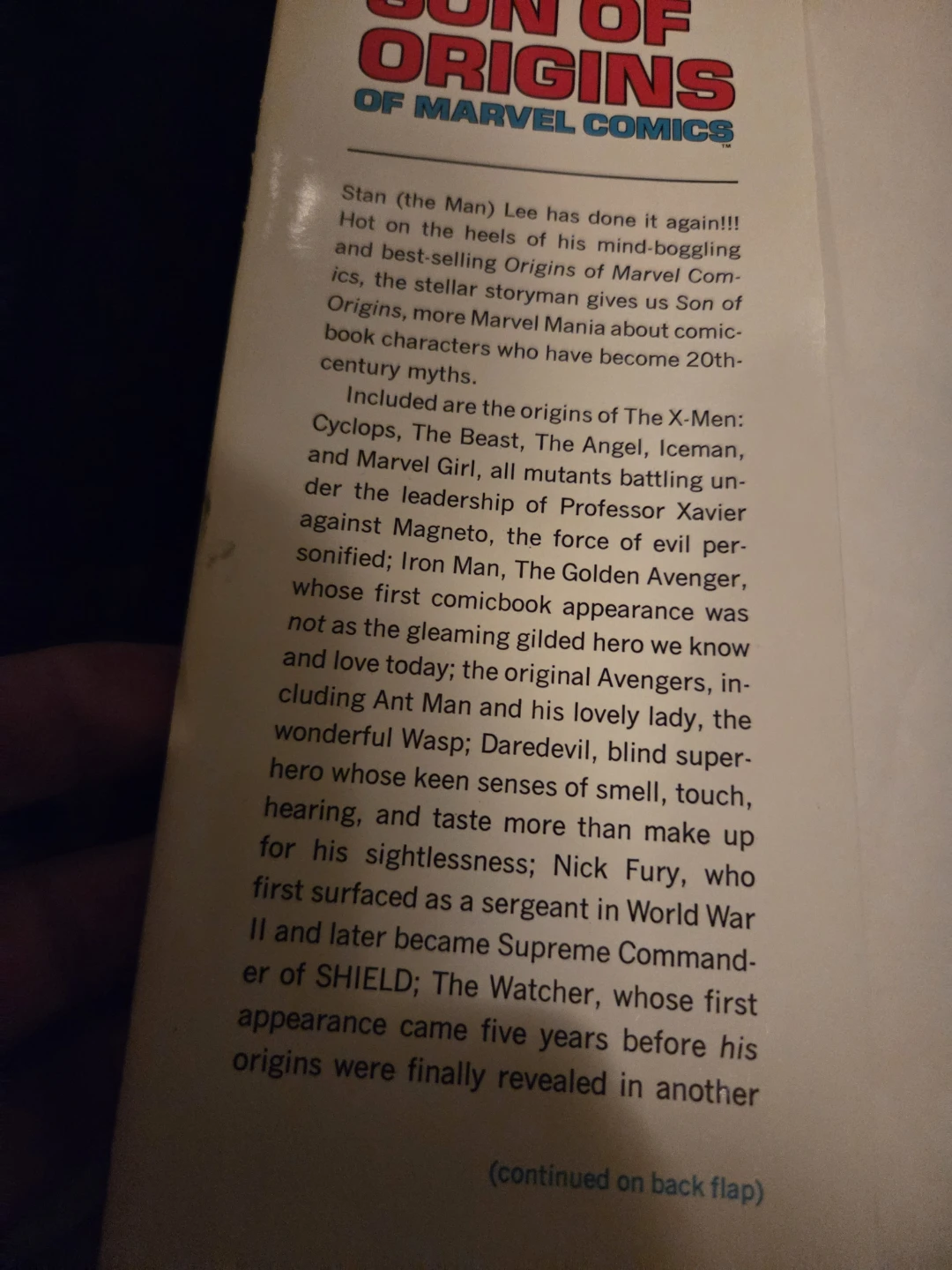 Simon and Schuster 1st ed.Son of Origins of Marvel Comics - photo 5