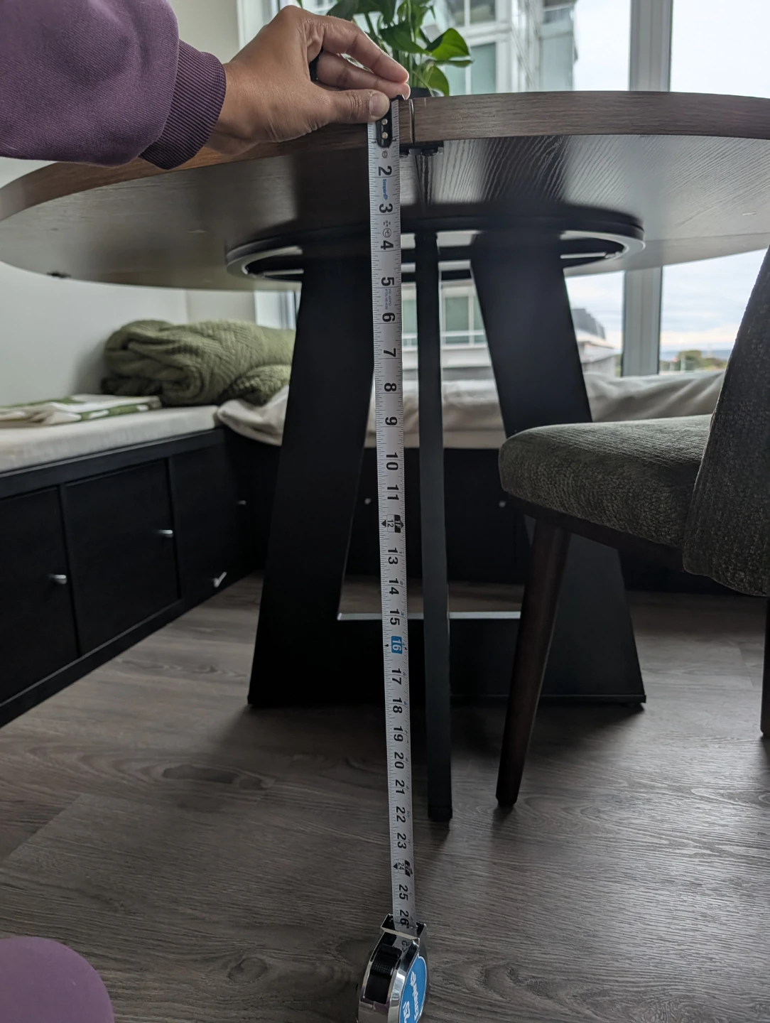 Round Wood Dining Table - photo 5