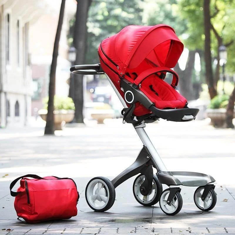 Stokke Xplory Stroller and Accessories (Red , Gray & Silver) - photo 2