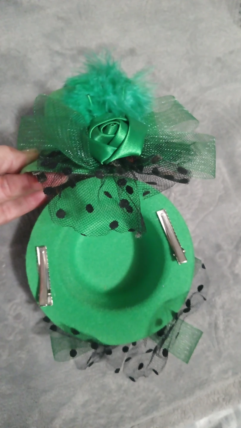Set of 6 Mini Top Hat Hair Clips - photo 3