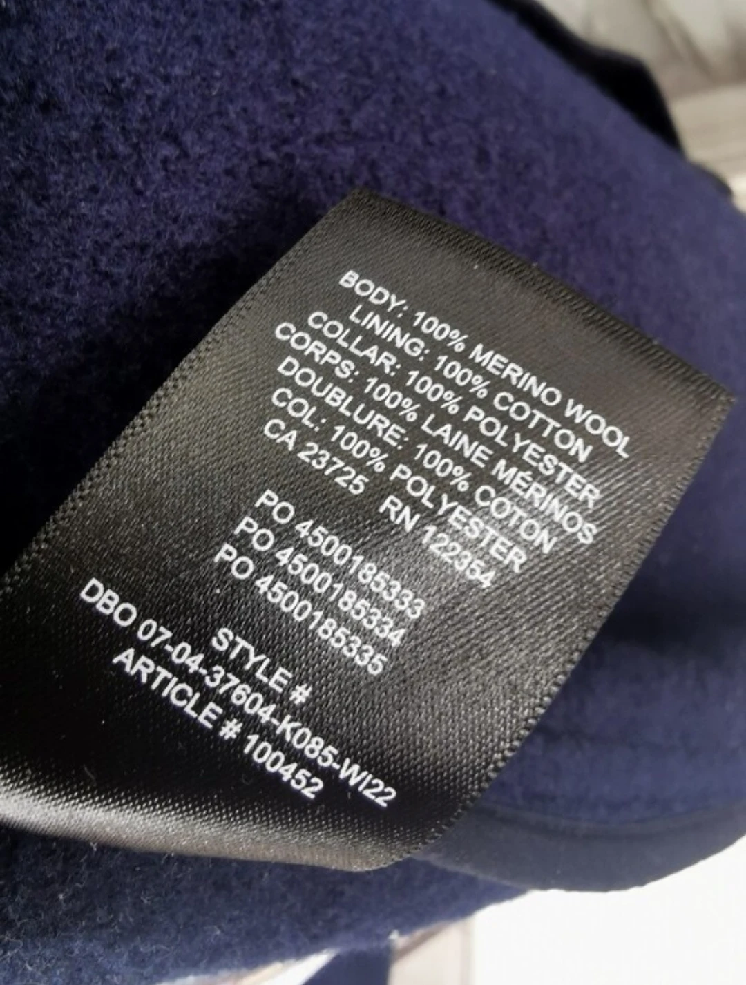 Wilfred Free Pacific Merino Wool Shirt Jacket - Navy M - photo 5