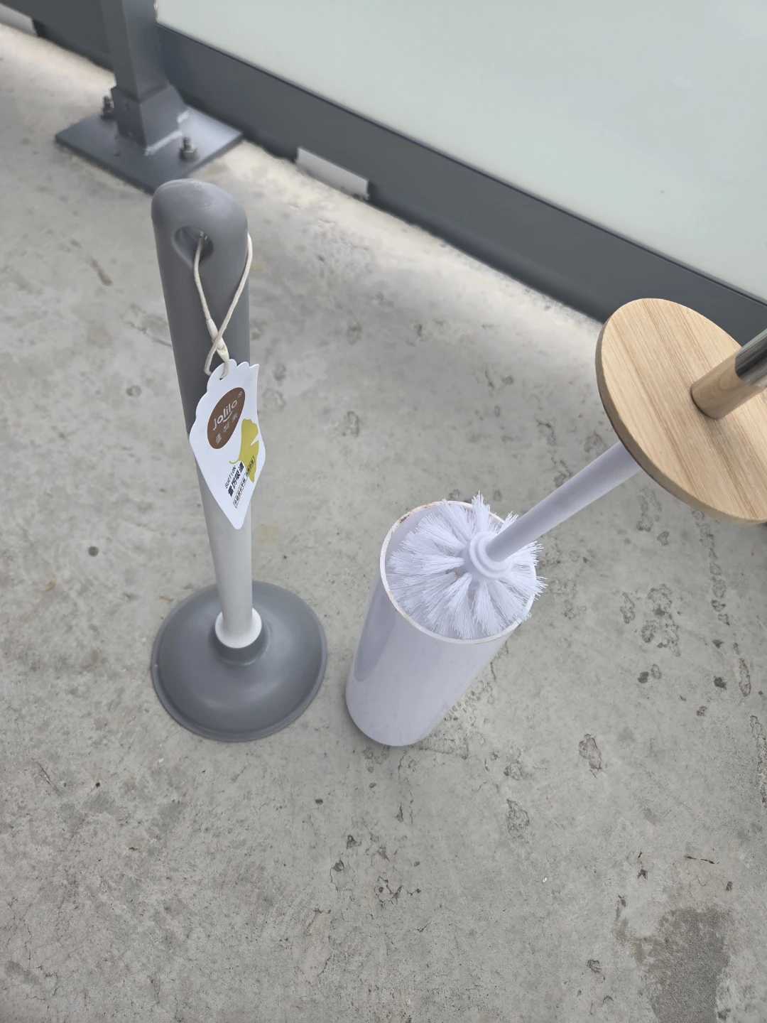 Jalila Toilet Plunger and Brush Set - photo 3