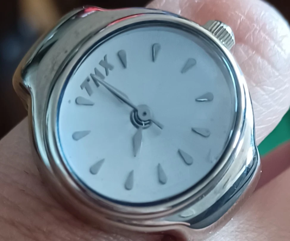 Timex Ring Watch Silver Tone