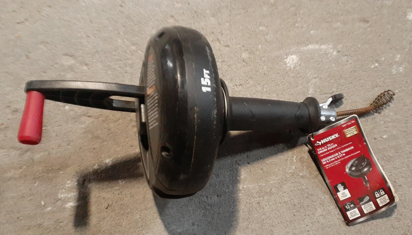 Brand new Husky 1/4 in x 15 ft Drum Auger - photo 3