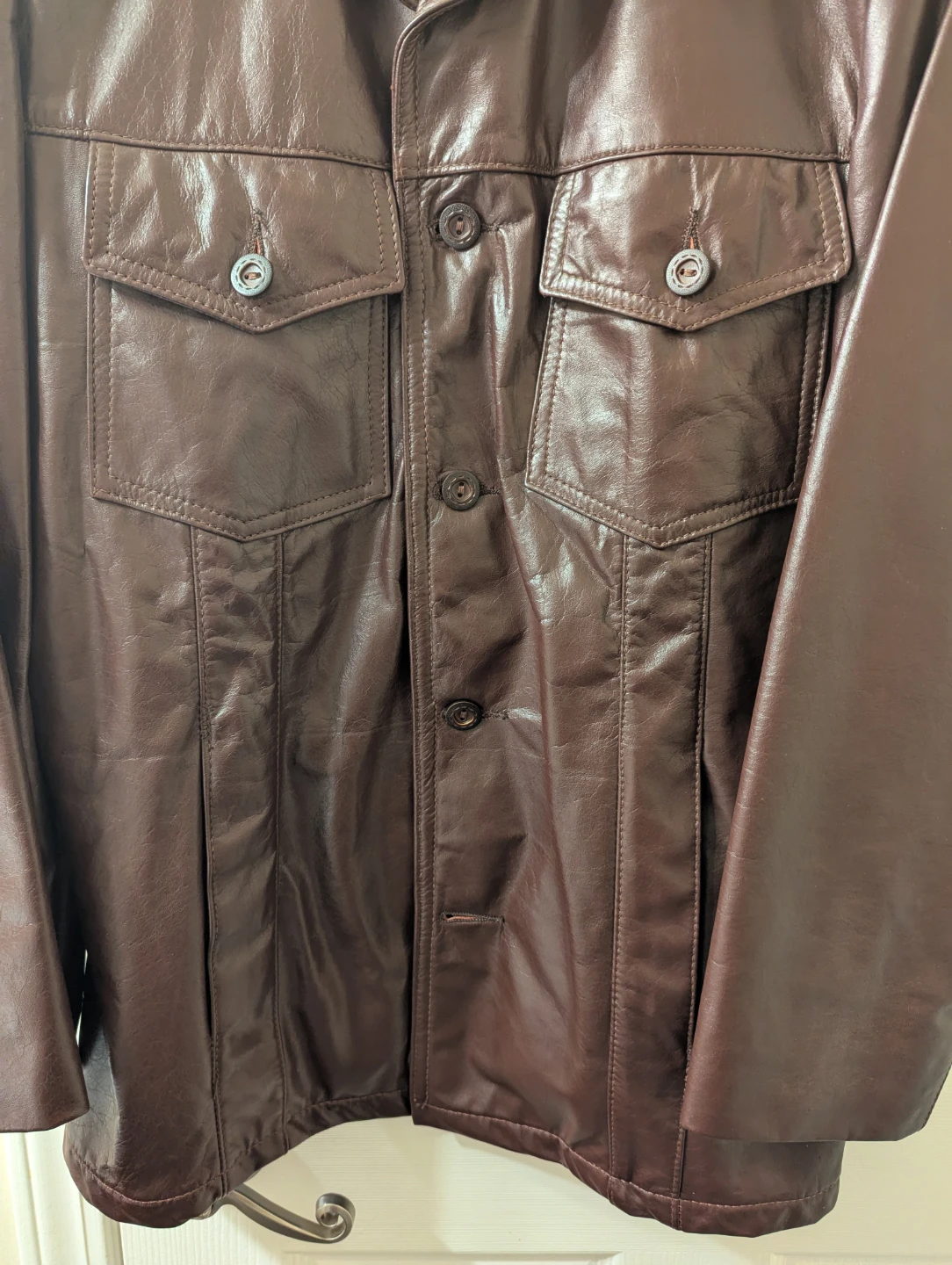 Vintage Sears Men's Leather Jacket Brown Size 38 - photo 5