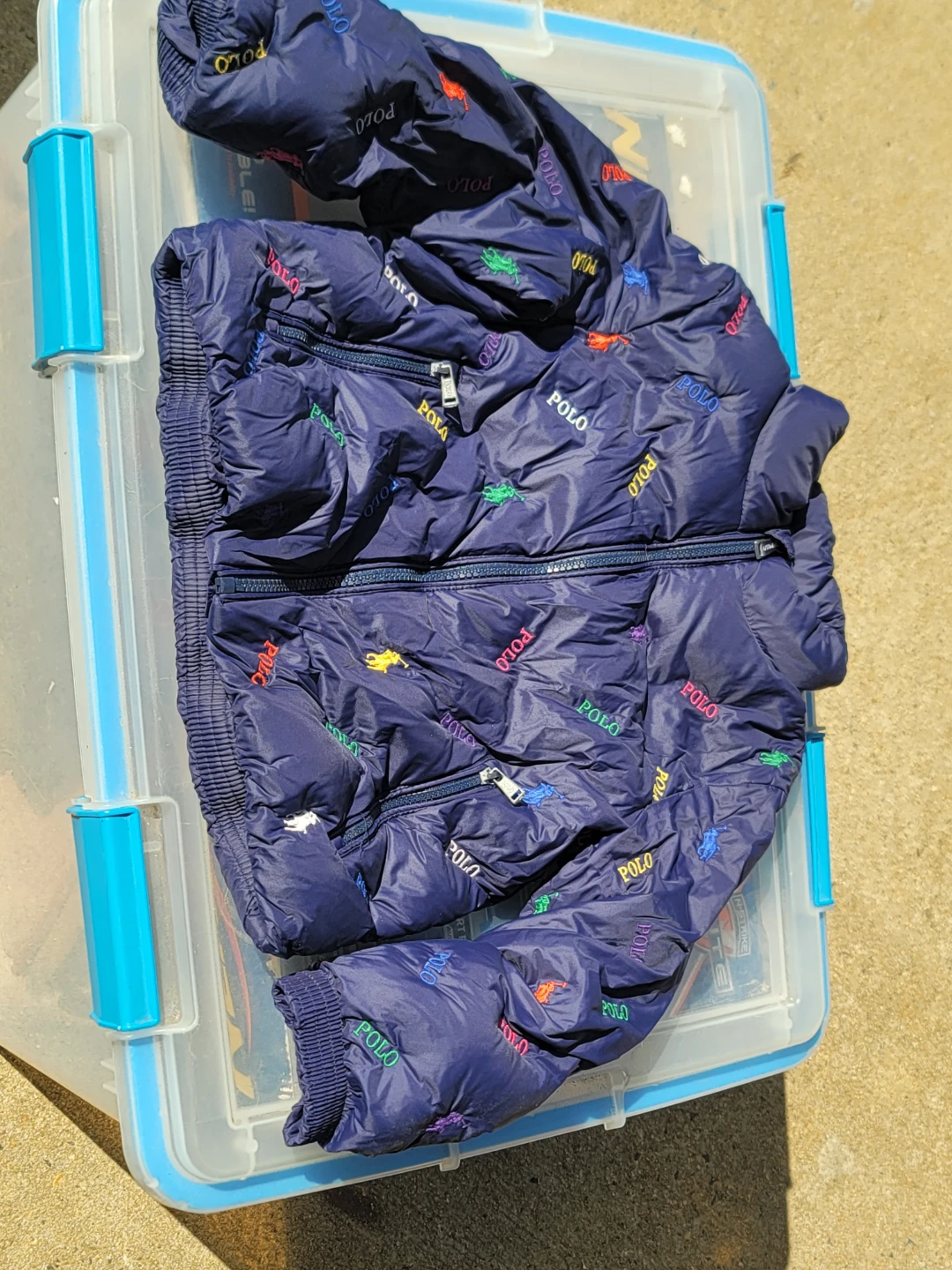 Polo Ralph Lauren Navy Puffer Jacket 3T