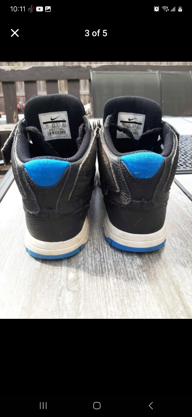 Nike SB Mid-Top Sneakers Blue and Black - photo 3