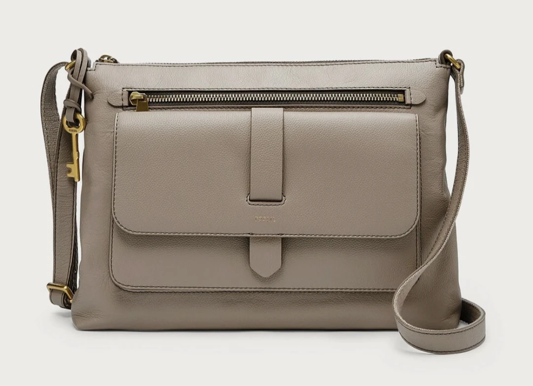 Fossil Leather Crossbody Bag
