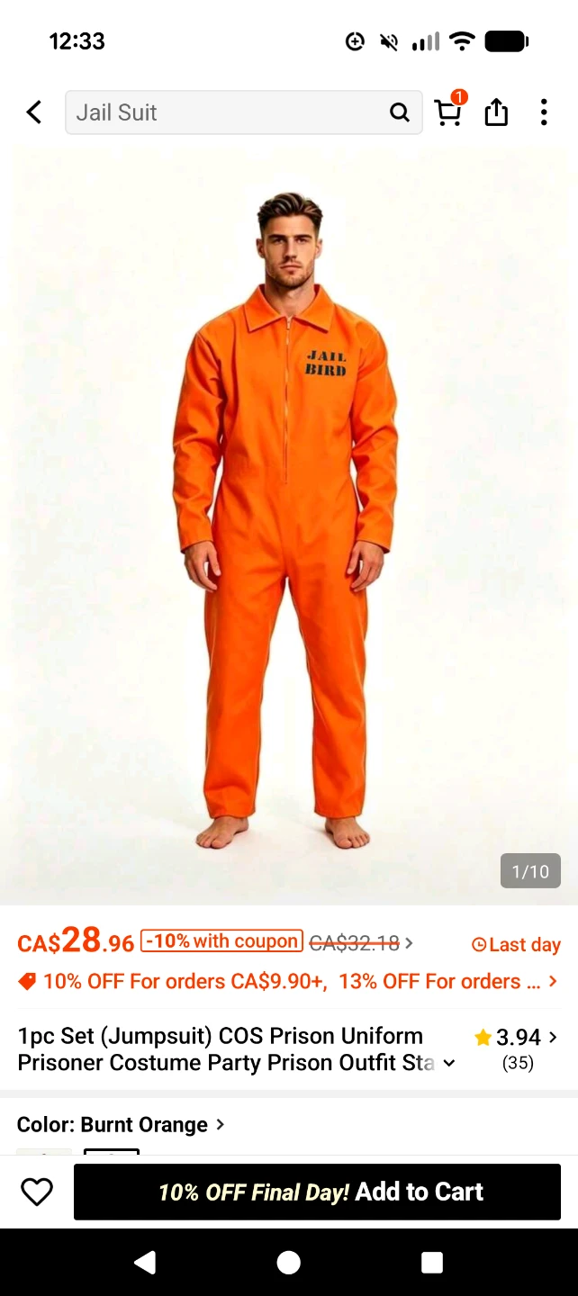Halloween prison costume - photo 2