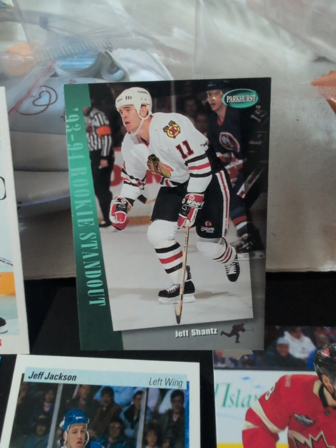 1993-94 Parkhurst Jeff Shantz Rookie Standout Hockey Card