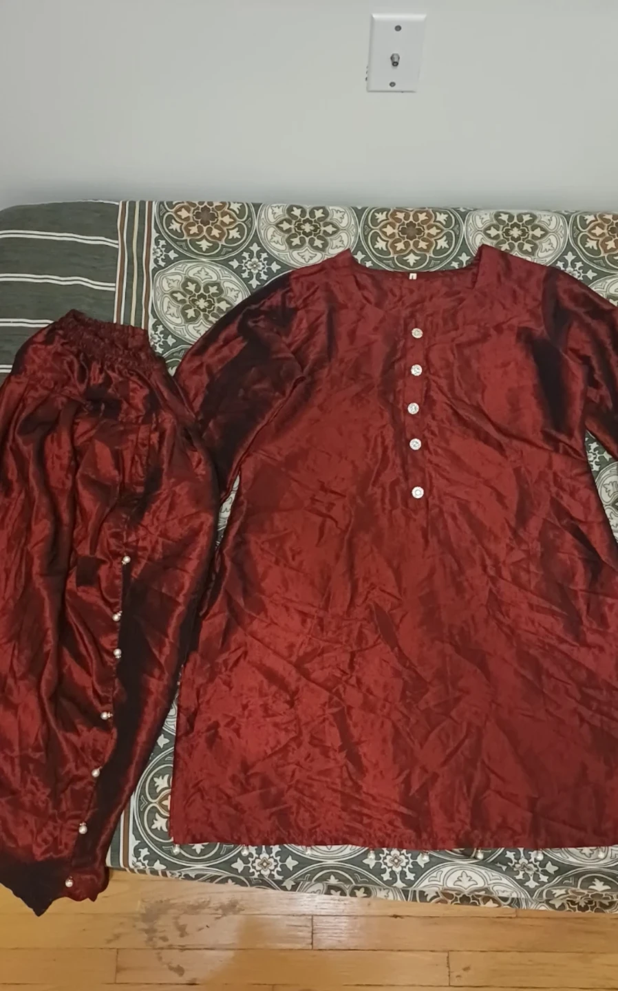Maroon Salwar Kameez Set - photo 2