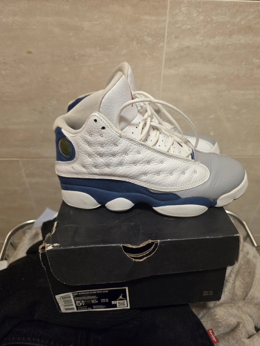 Air Jordan 13 Retro GS French Blue Size 5.5Y - photo 2