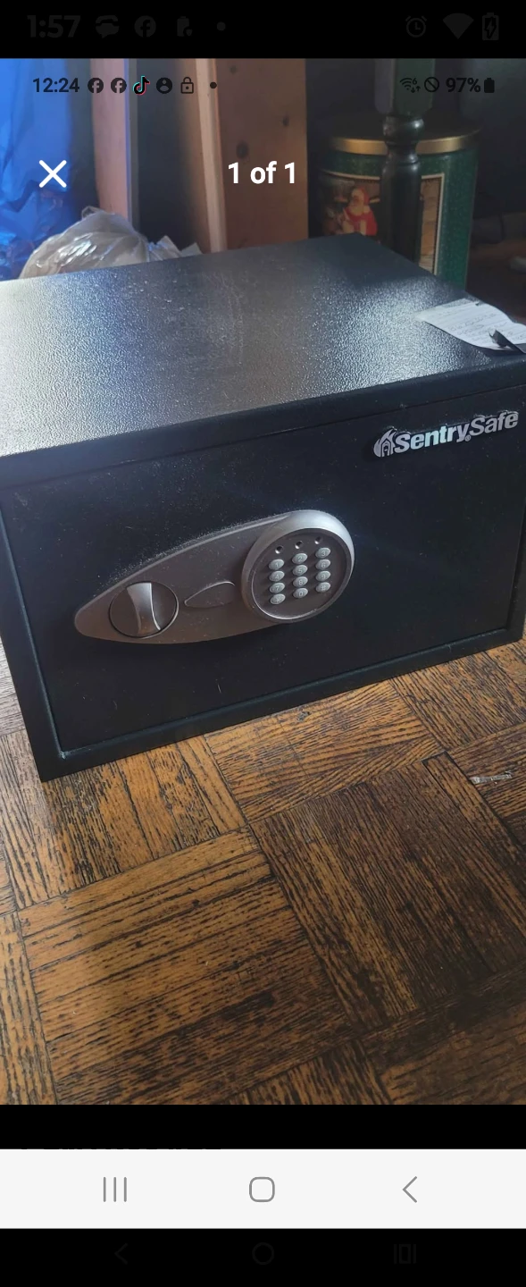 LARGE SENTRYSAFE PIN ONLY NO KEY