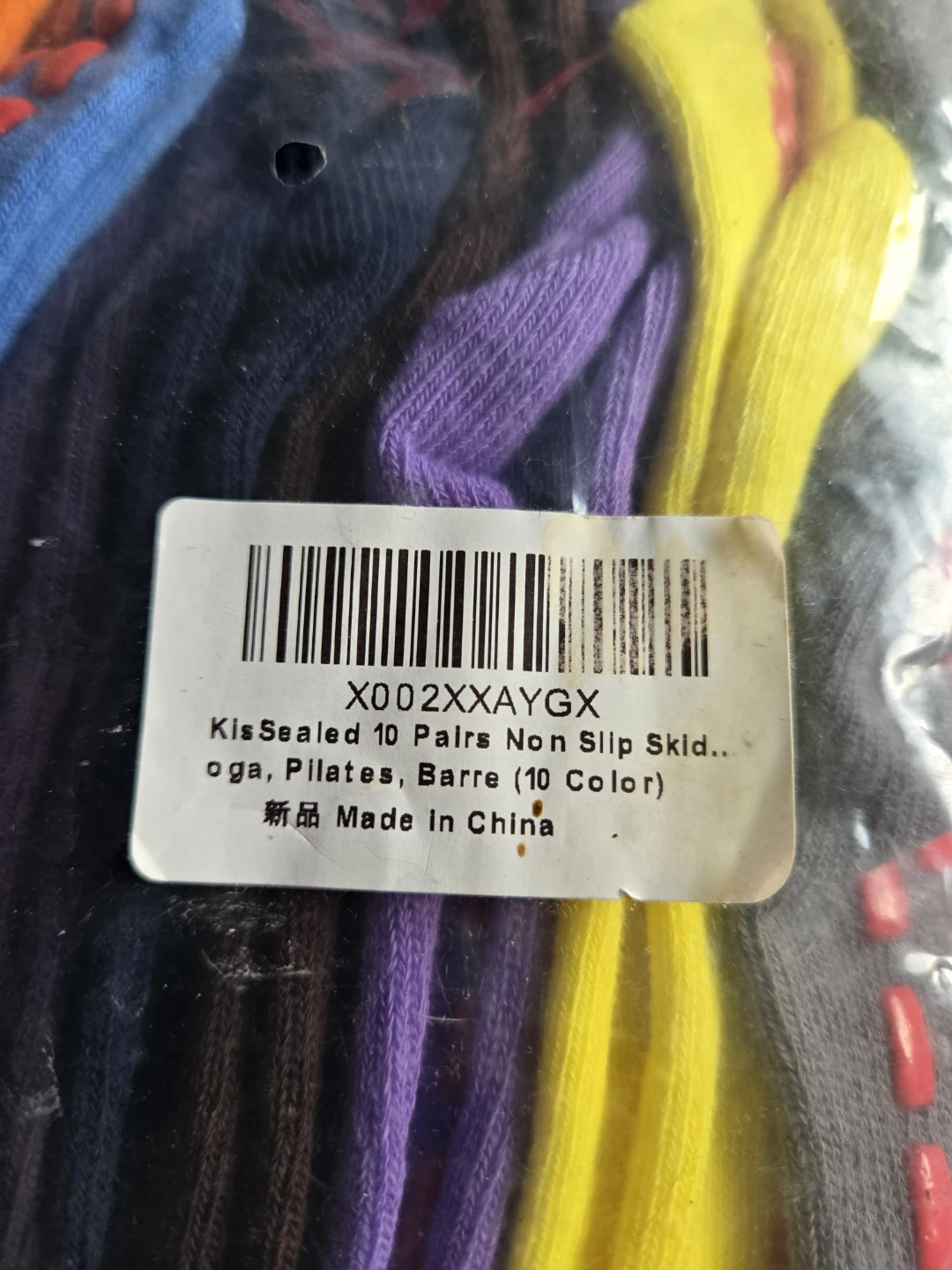 10 Pairs Non-Slip Yoga Socks - photo 2