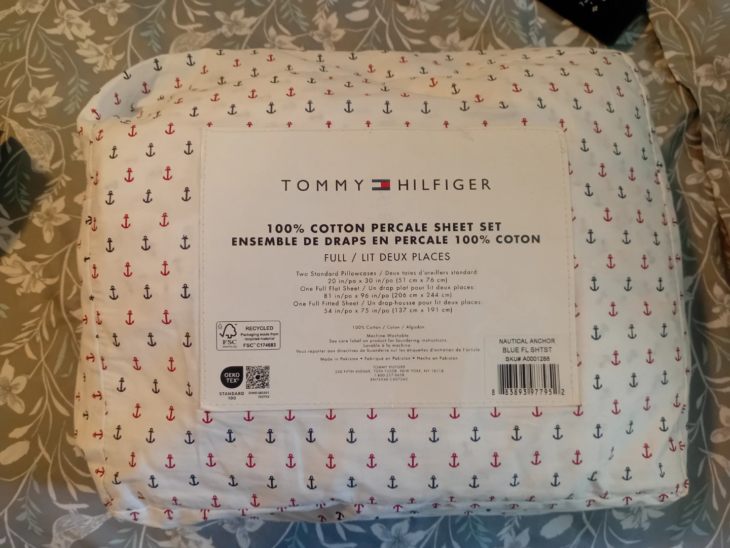 Tommy Hilfiger Full Cotton Percale Sheet Set