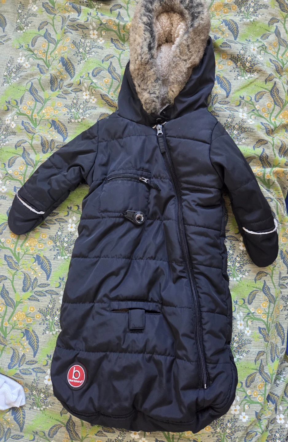 Blue Banana Baby Bunting Suit 3-6M