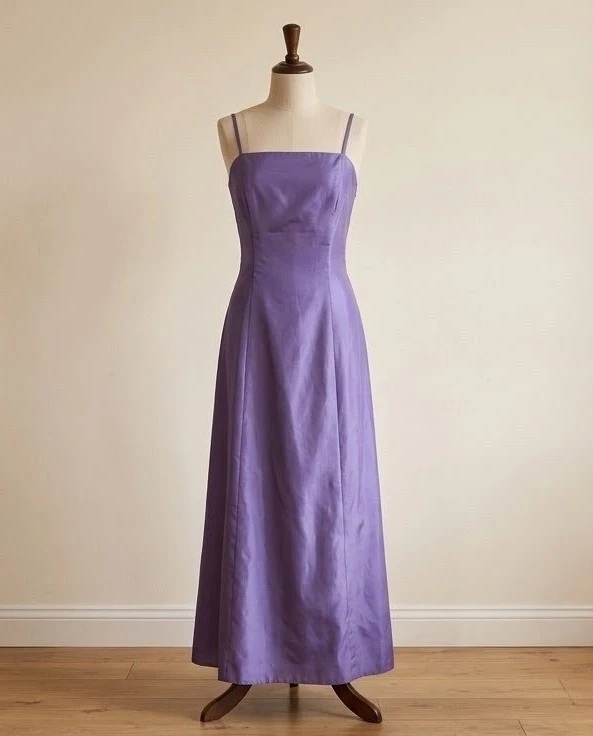 Lilac  Iridescent Lace-up Dress