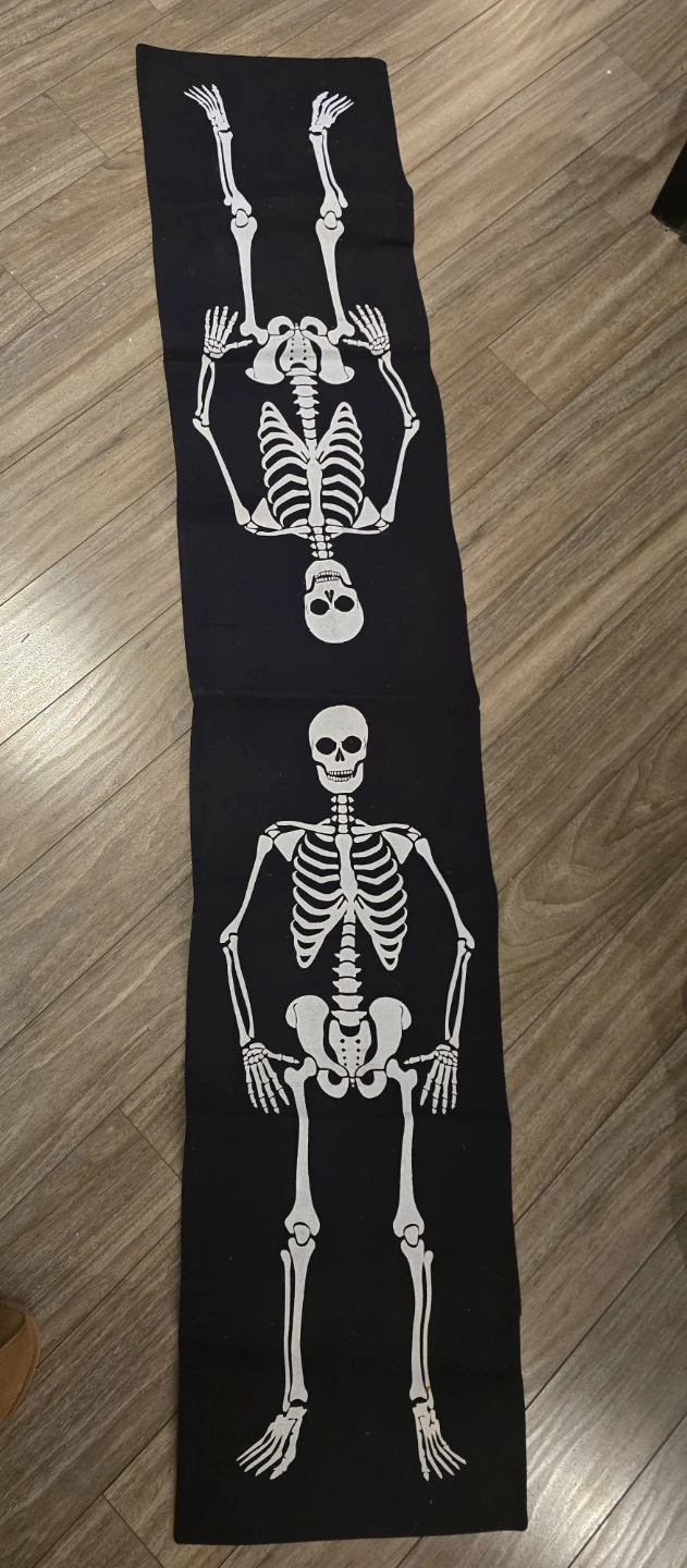 Skeleton Print Table Runner