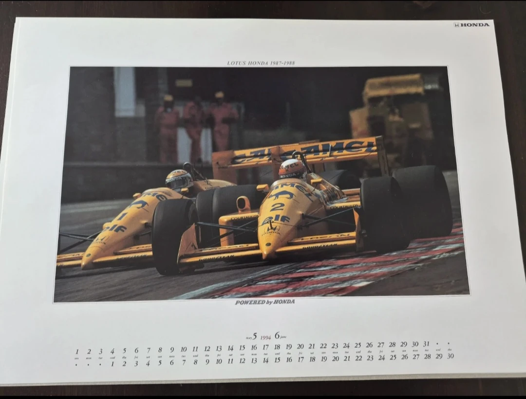 1994 Honda Formula One Grand Prix Calendar - photo 4