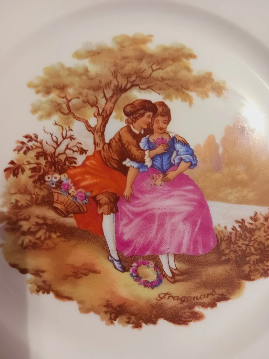 Gout de Ville Limoges Fragonard France 22K Gold Panted Plate - photo 4