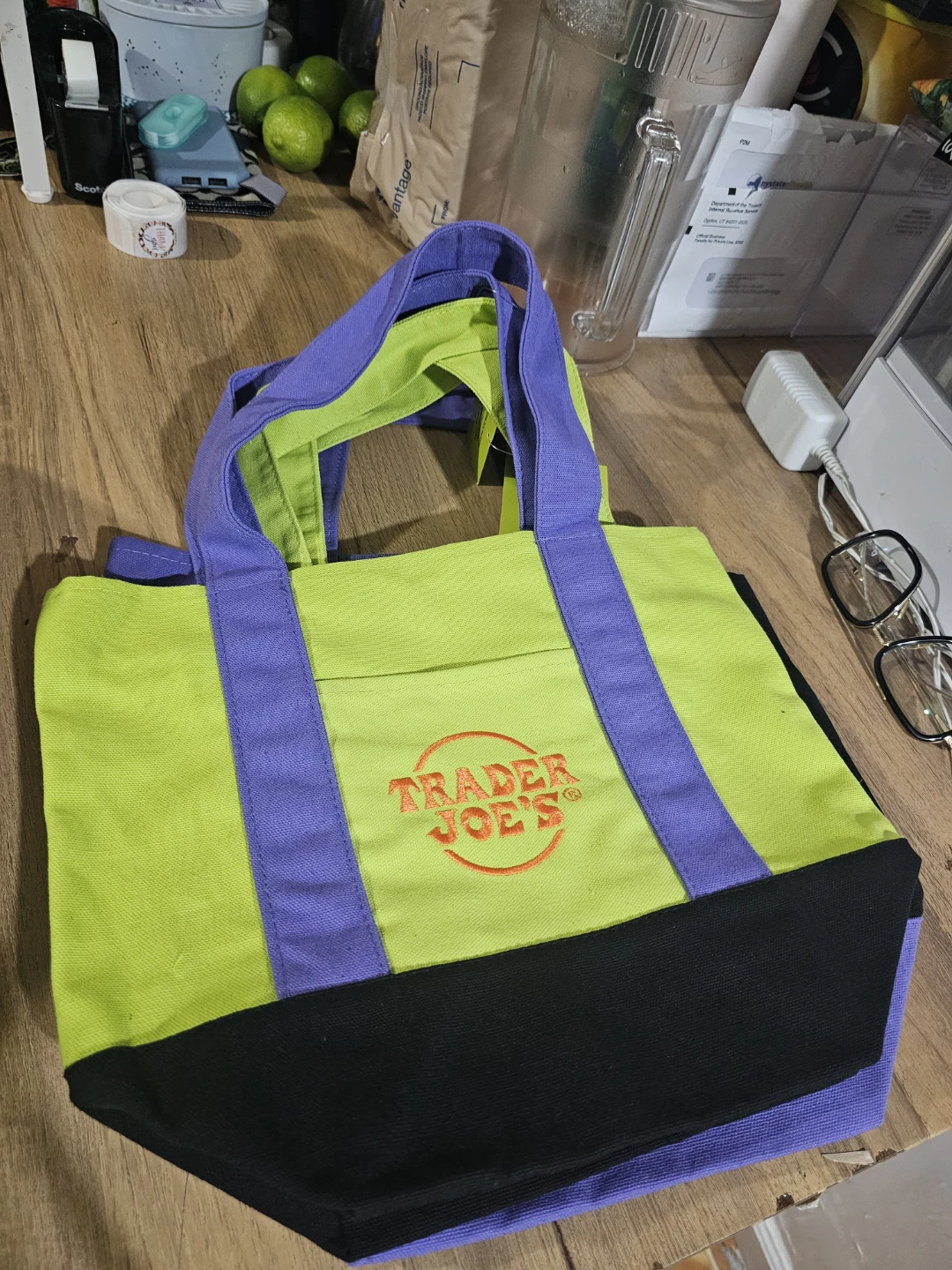 Trader Joe's Canvas Mini Tote Bags - photo 3