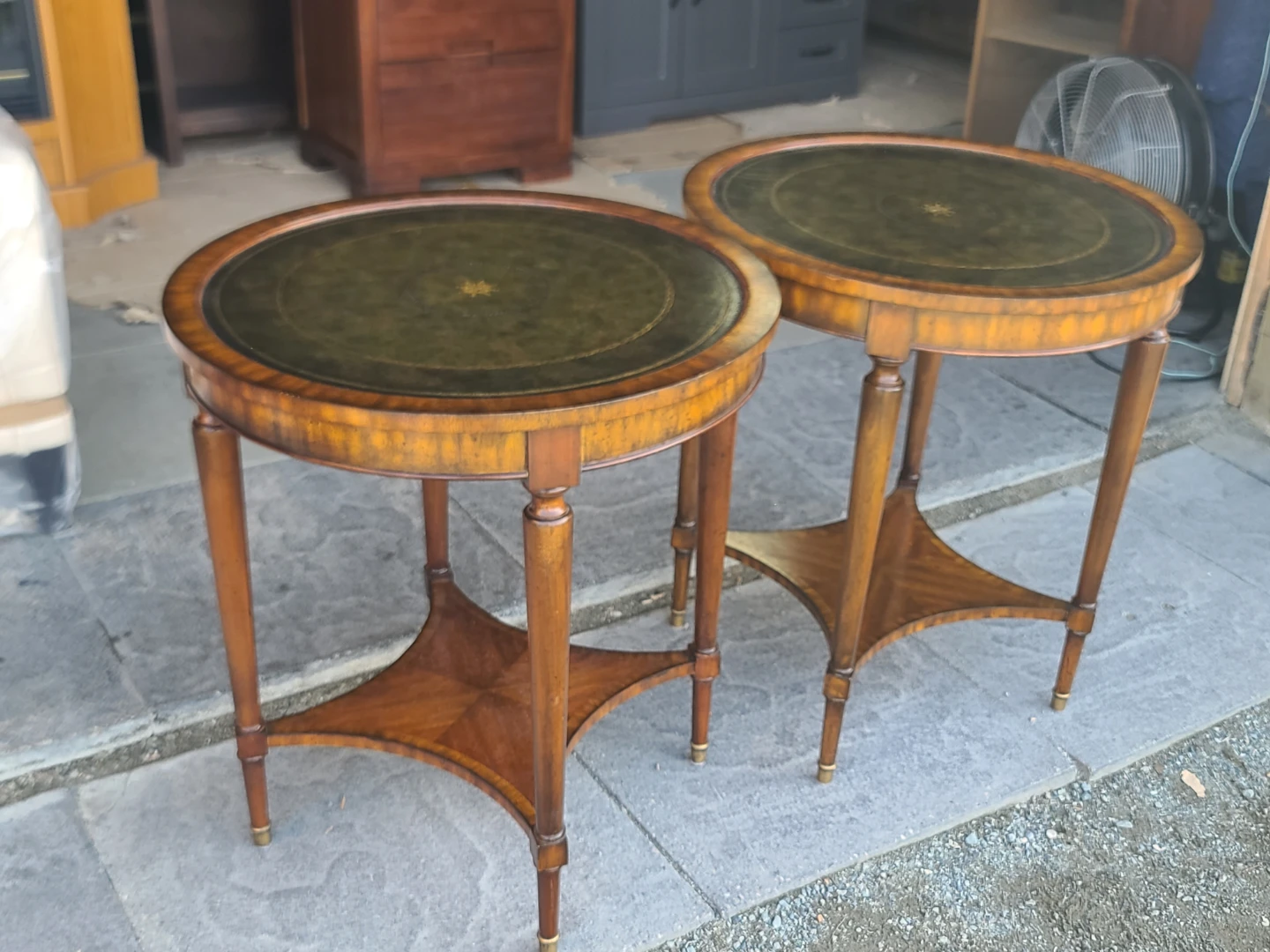 Maitland-Smith Round Side Tables