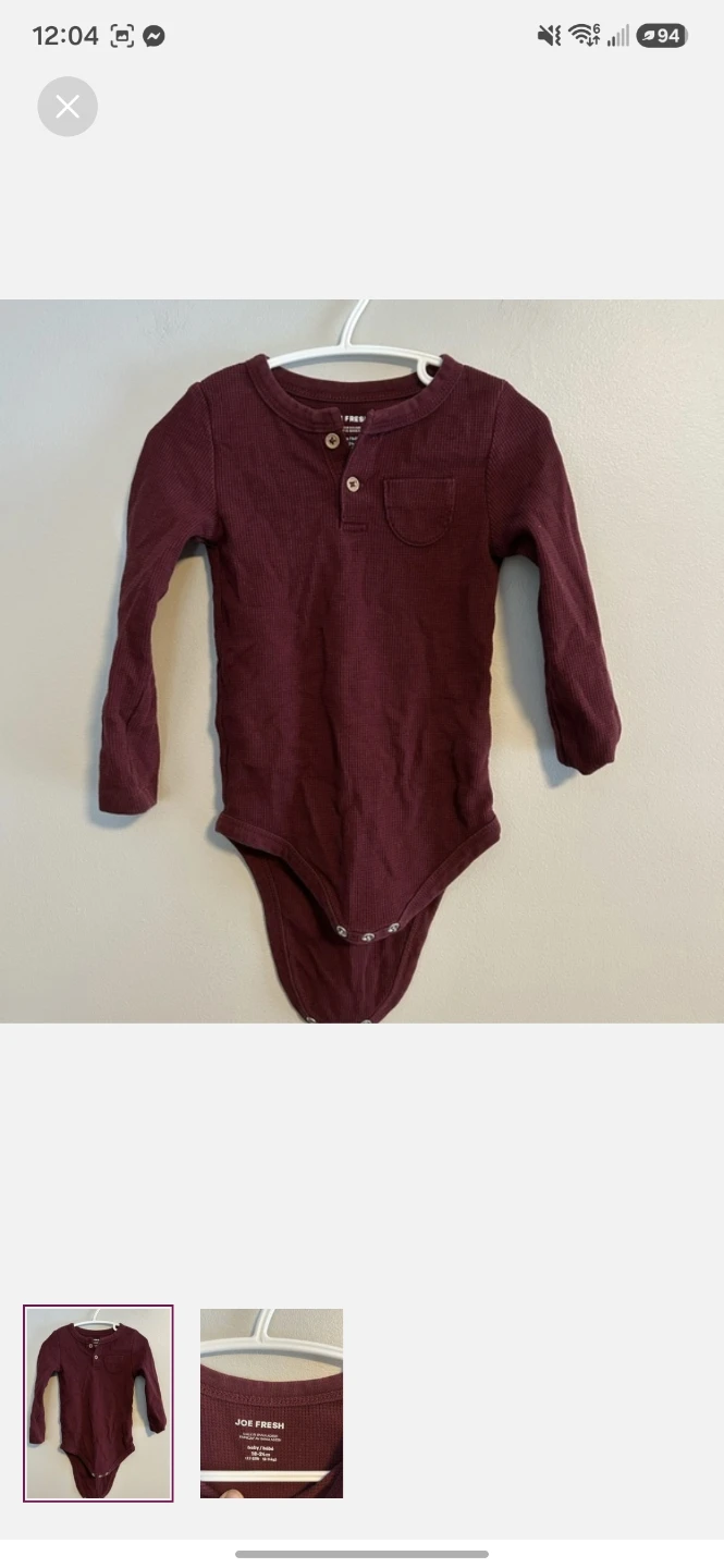 Joe Fresh baby shirt and bodysuit set - photo 3