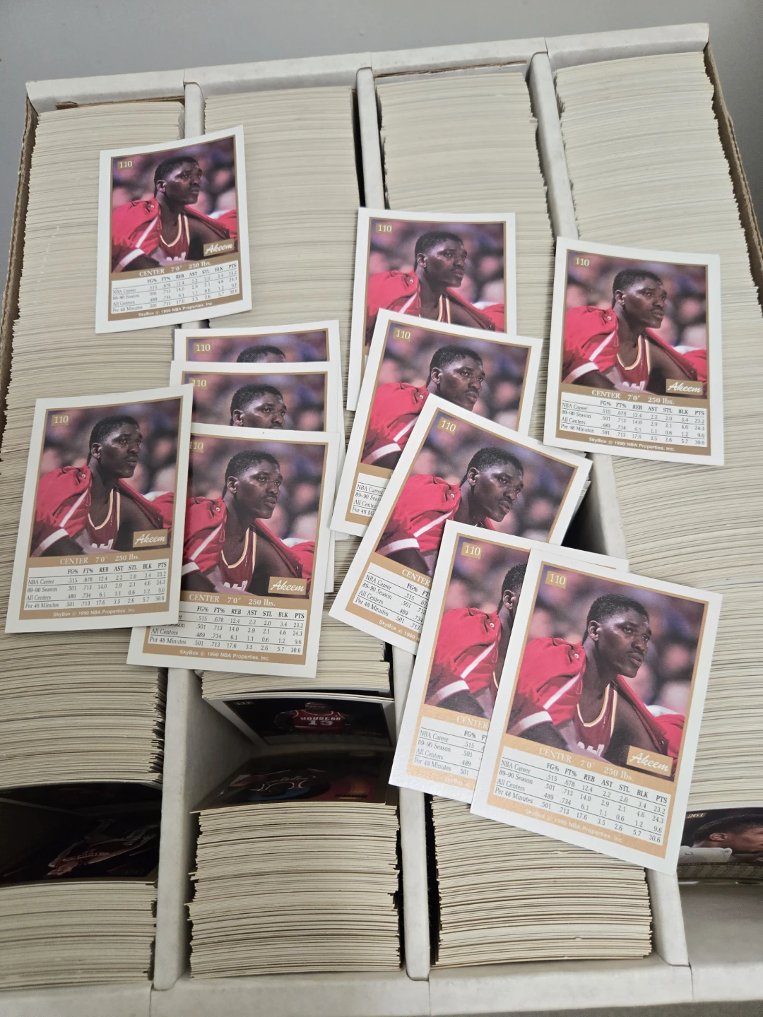 Collection of 1990 SkyBox NBA Trading Cards - photo 2