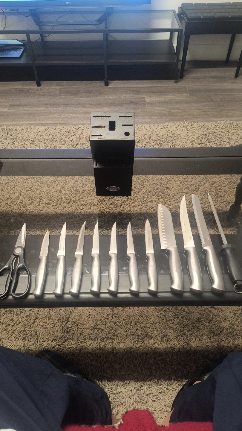 Oster 13-Piece Stainless Steel Knife Block Set - photo 3