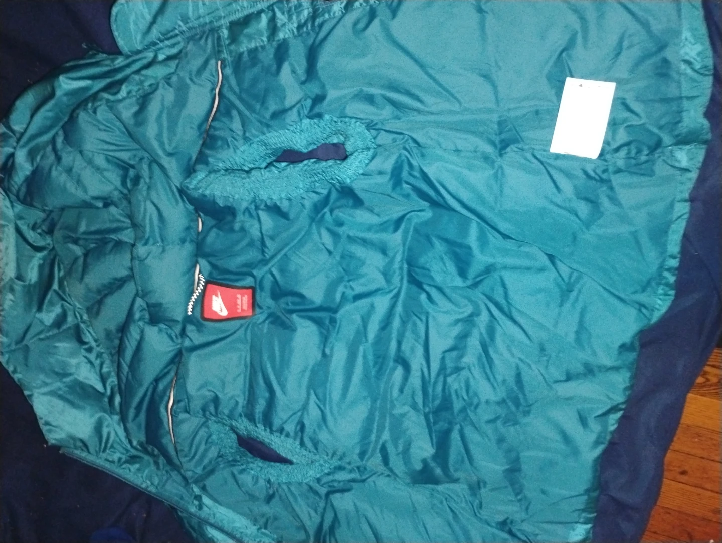New Nike Women's Puffer Vest Teal Size XS - photo 4