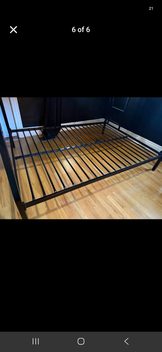 Black Metal Twin-Over-Full Bunk Bed - photo 2