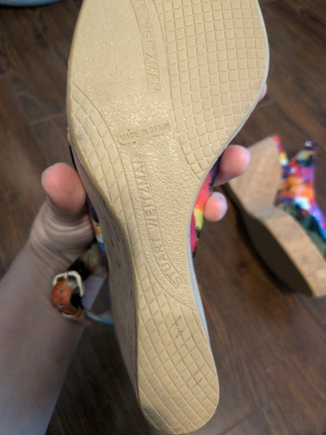 Stuart Weitzman Colorful Print Wedge Sandals - photo 4