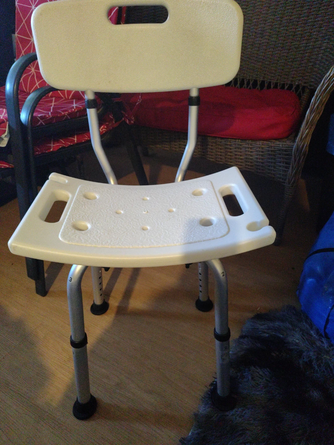 Adjustable Shower Chair with Backrest - photo 4