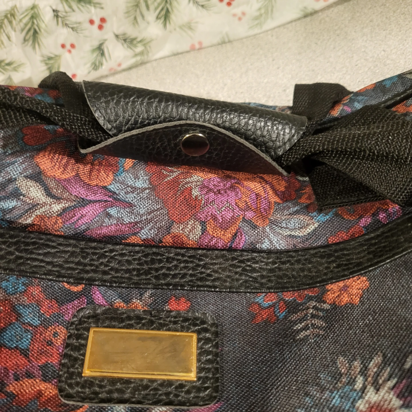 Floral pattern travel duffel bag - photo 4