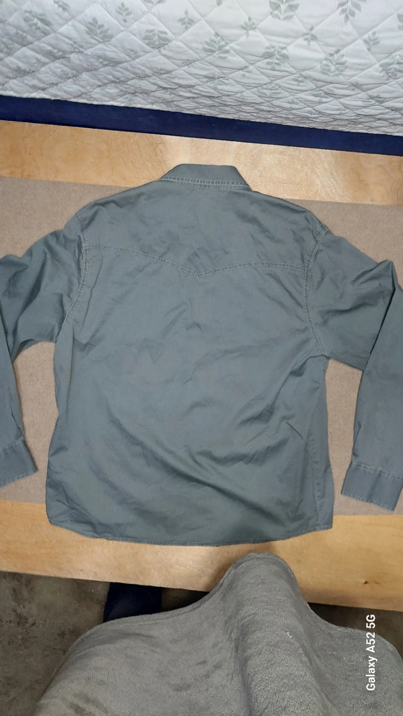 Wrangler Retro Premium Shirt - Olive Grey - XL - photo 2