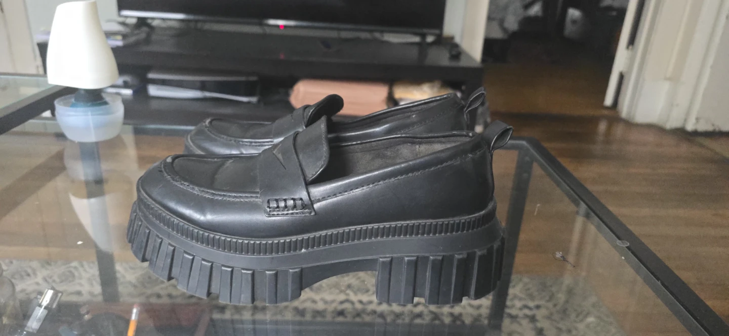 Black Platform Loafers
