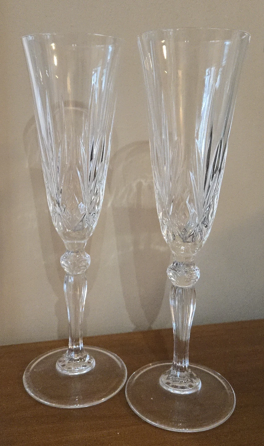 Champagne flute / wine glass set of 2 - photo 2