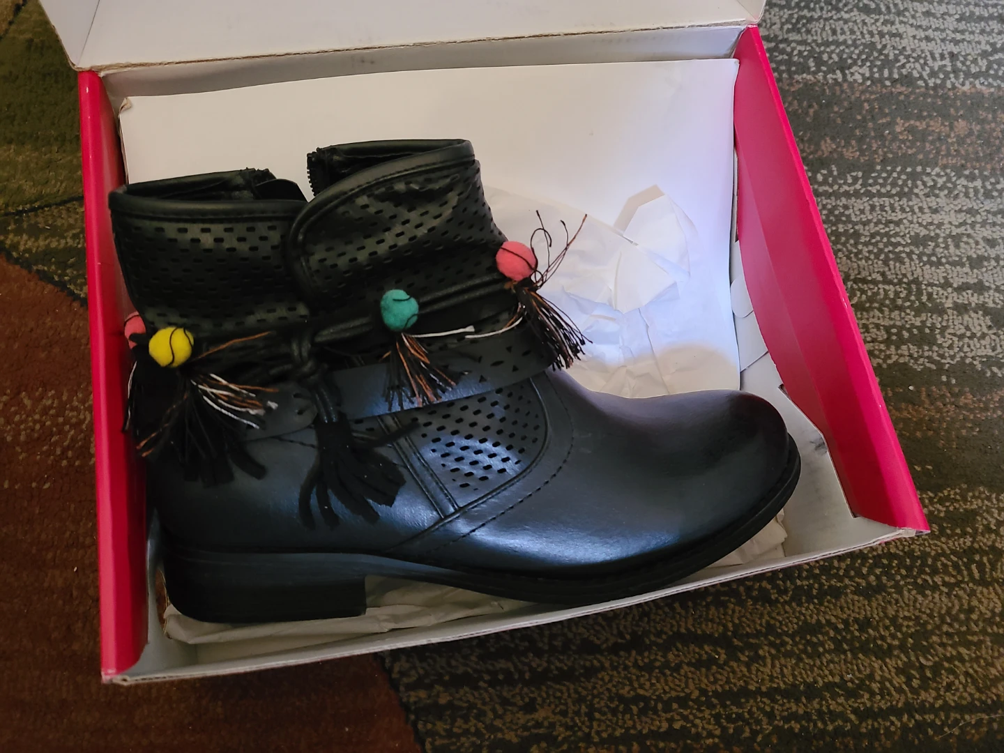 No Angel NACHTMAN-98 Black Ankle Boots Size 6