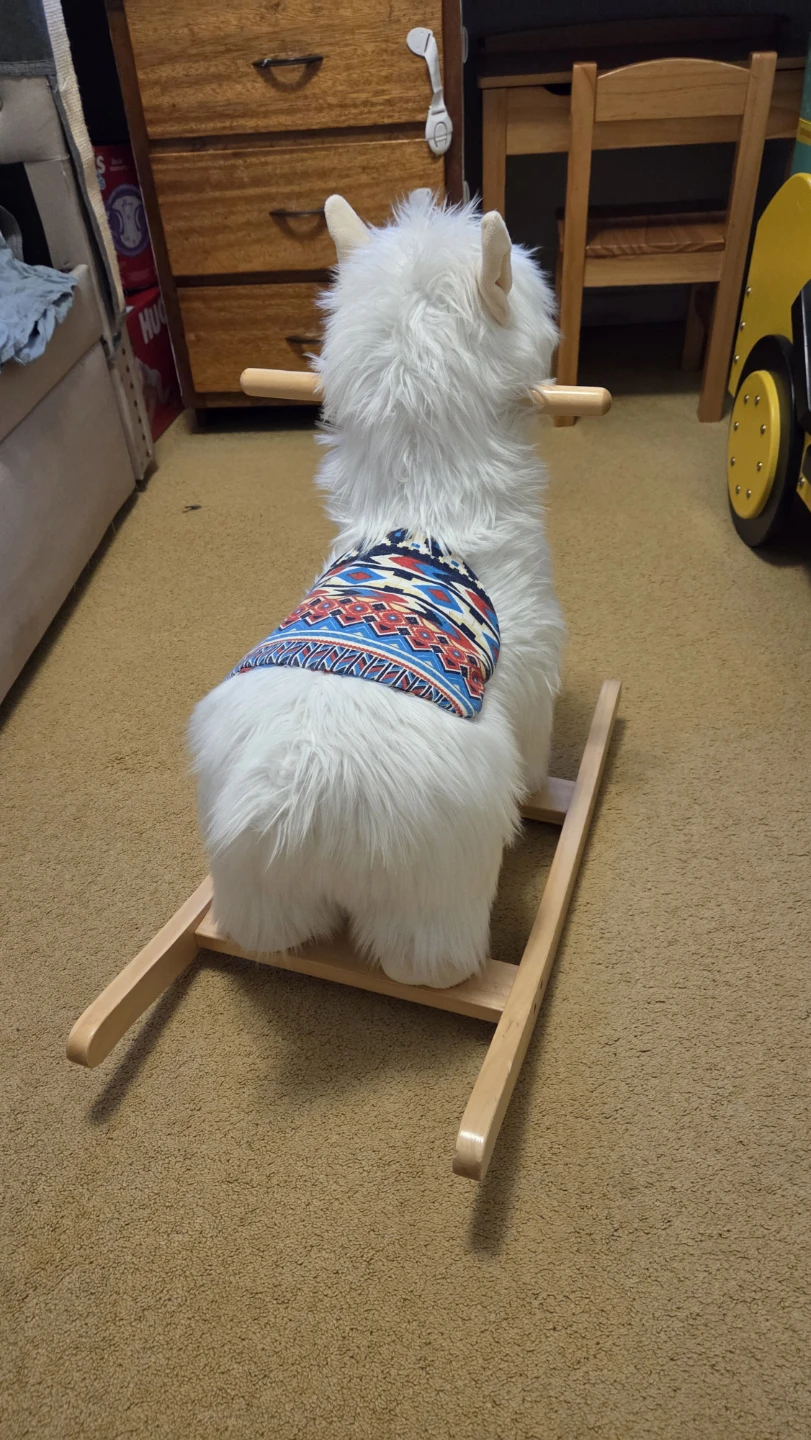 Plush Llama Rocking Horse - photo 2