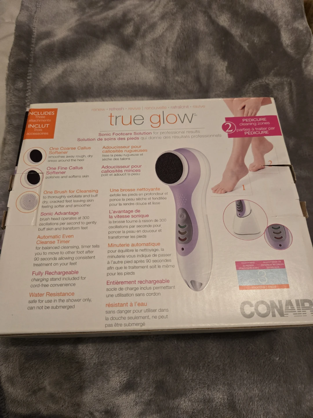 Conair True Glow Sonic Footcare Solution - photo 2