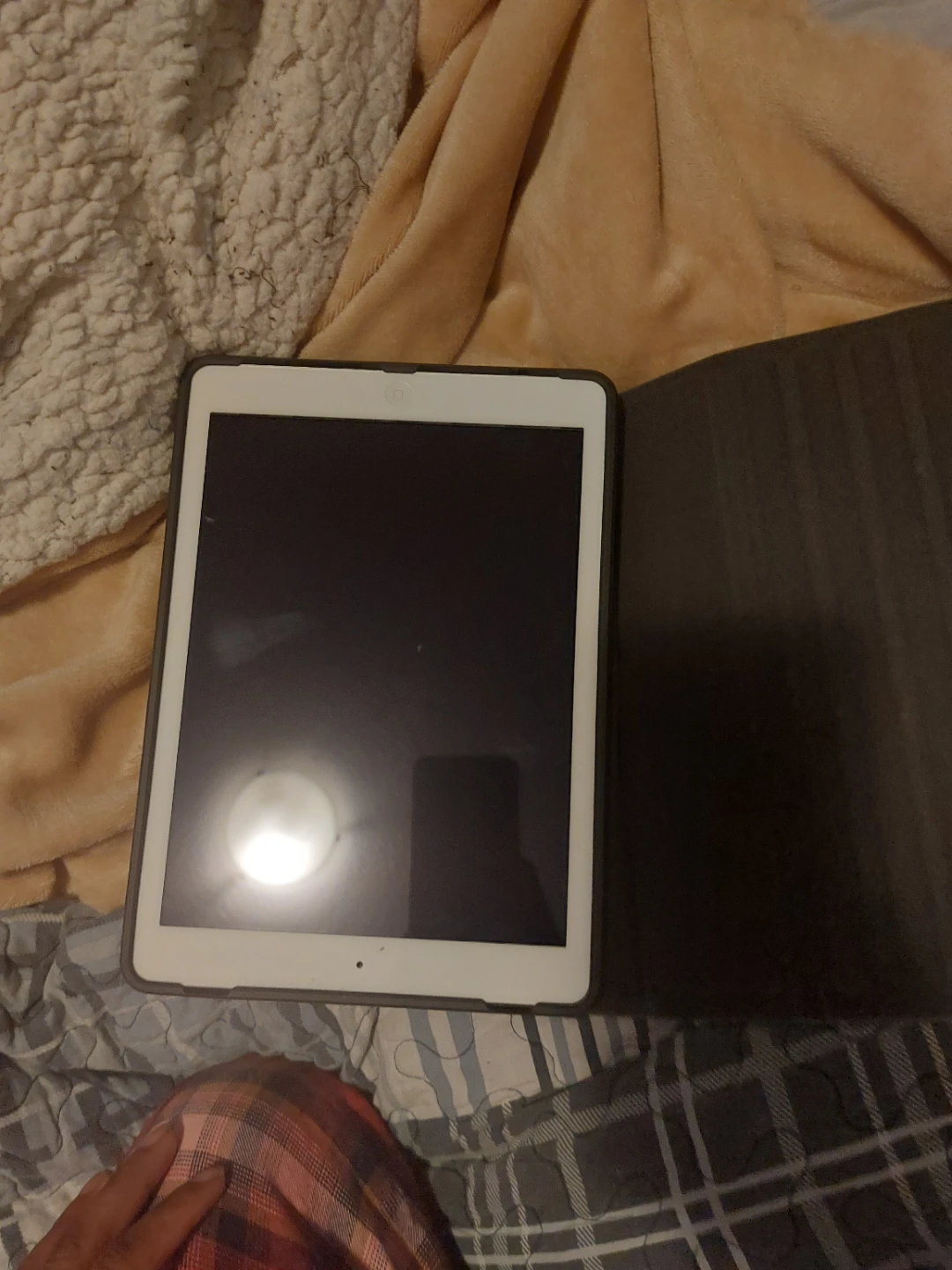 Apple iPad with protective case