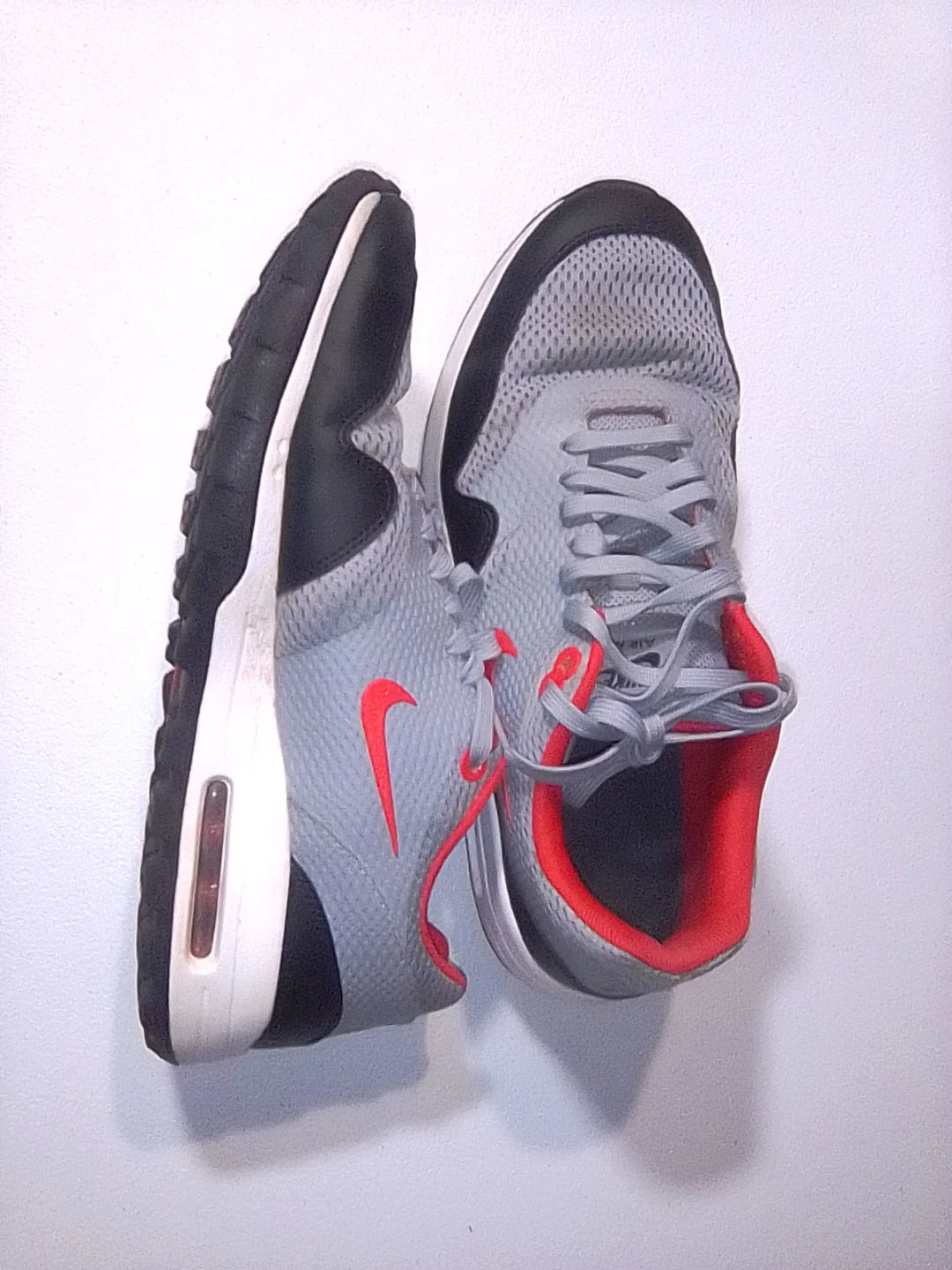 Nike Air Max Sneakers Gray and Red