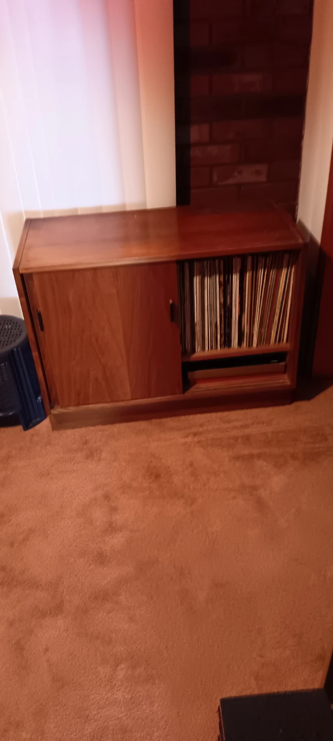 Wooden Record Storage Cabinet - photo 2